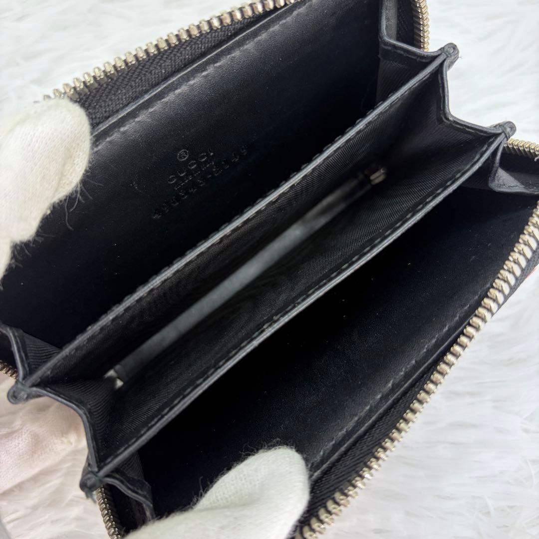 美品/希少✨ グッチ　財布 ケース ナイト　クーリエ　レザー　ブラック
