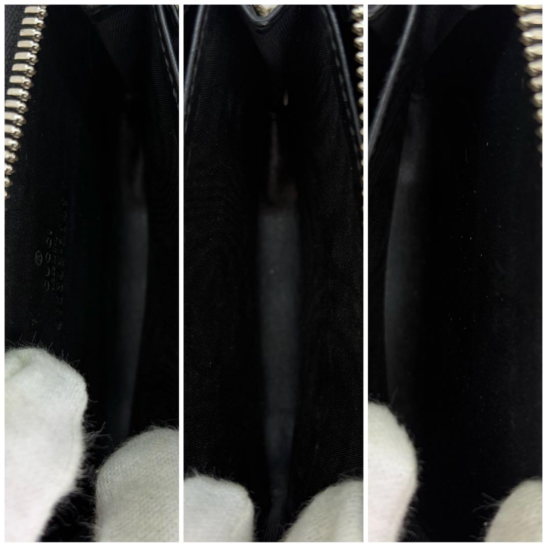 美品/希少✨ グッチ　財布 ケース ナイト　クーリエ　レザー　ブラック