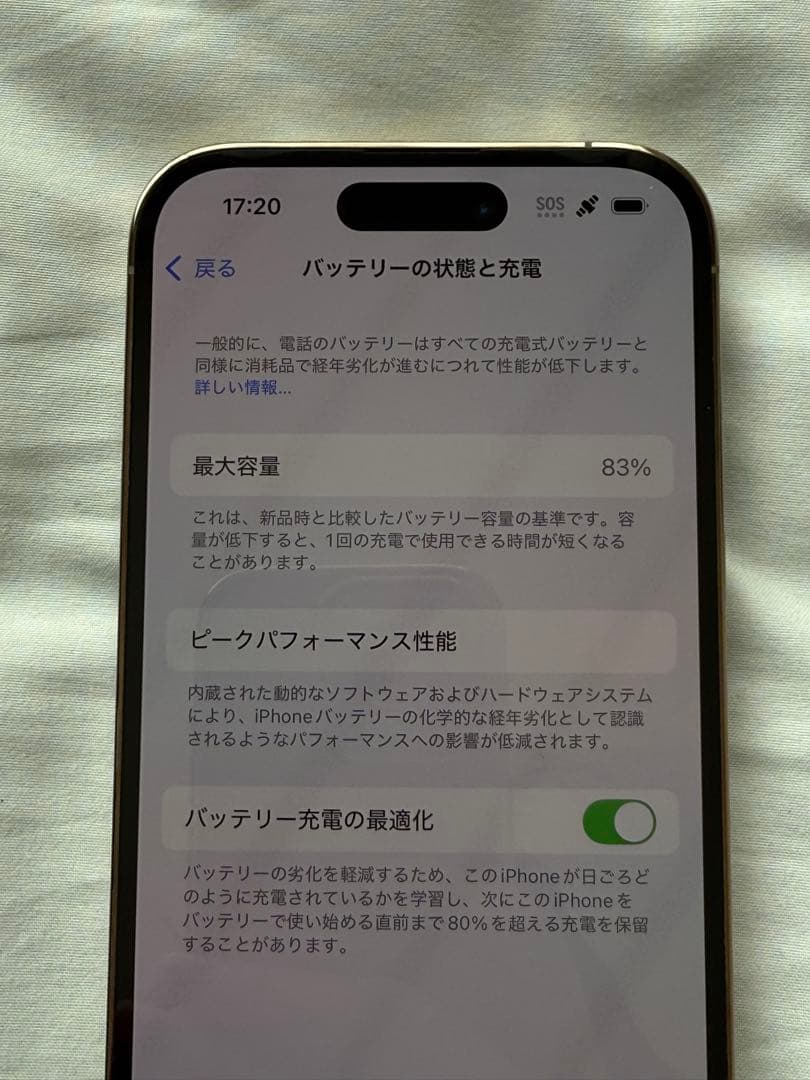 Apple iPhone 14 Pro ゴールド 1TB 充電ケーブル付き