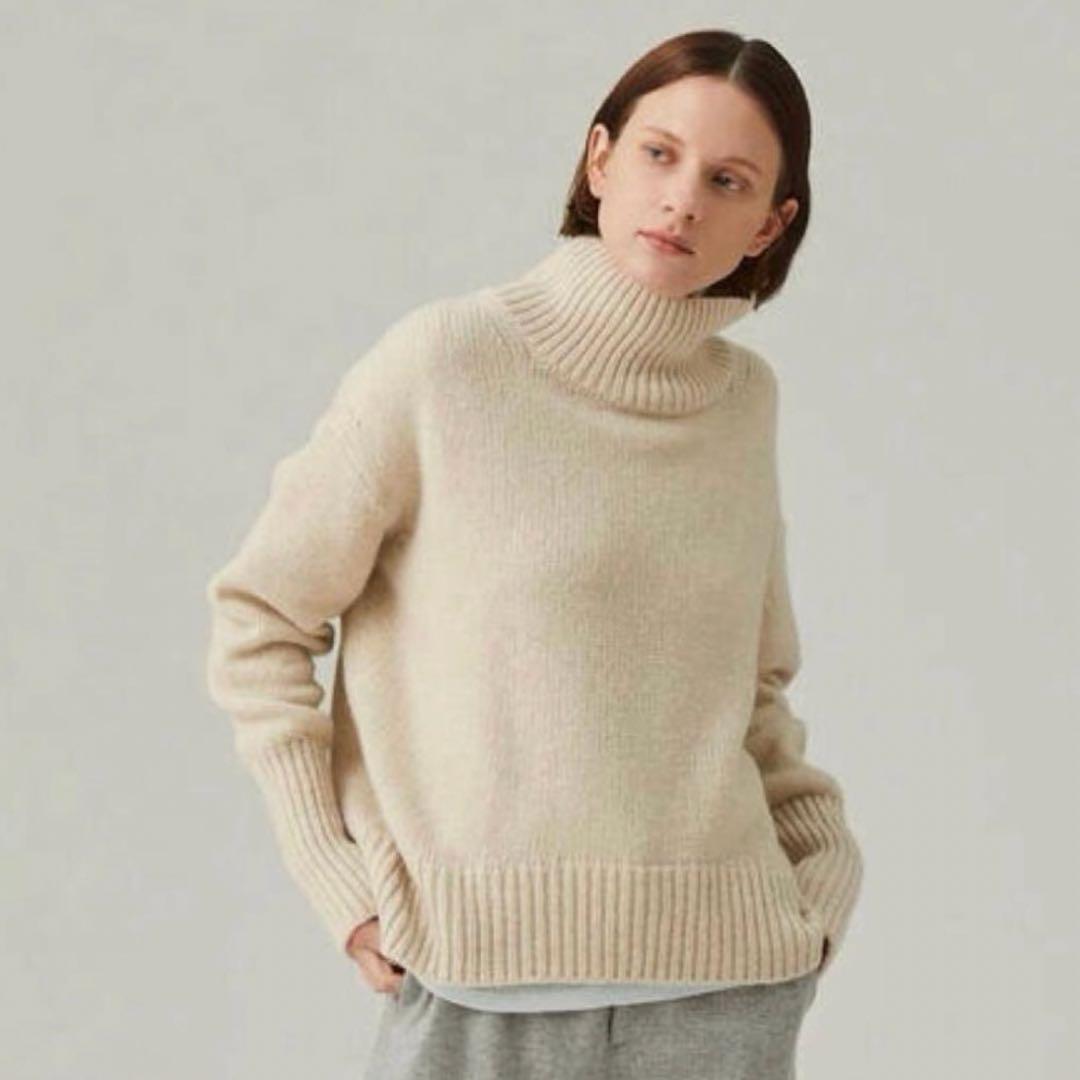 ギャルリーヴィー　ファインウール タートルネックプルオーバー♡2/15まで出品