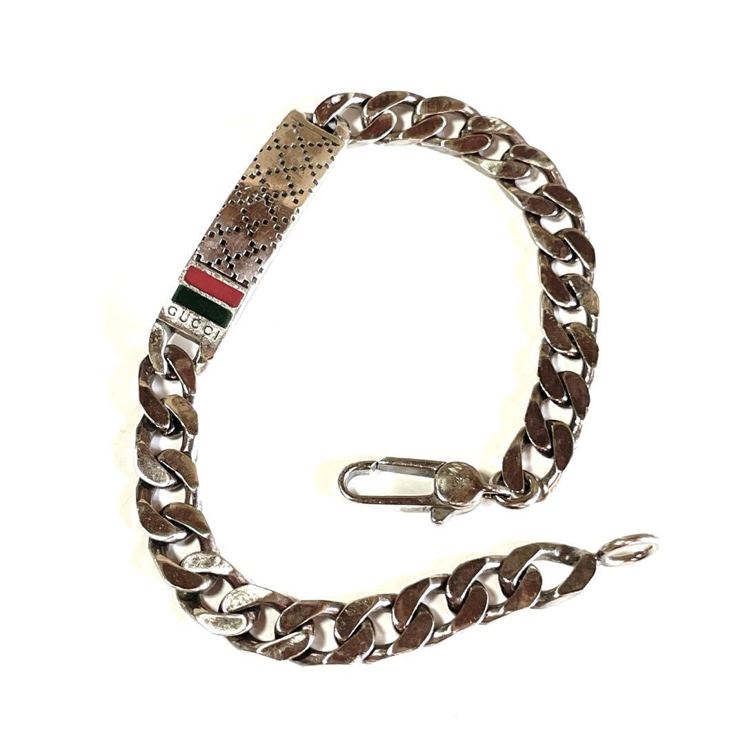 『GUCCI』　グッチ シルバー ディアマンティッシマ　ブレスレット19