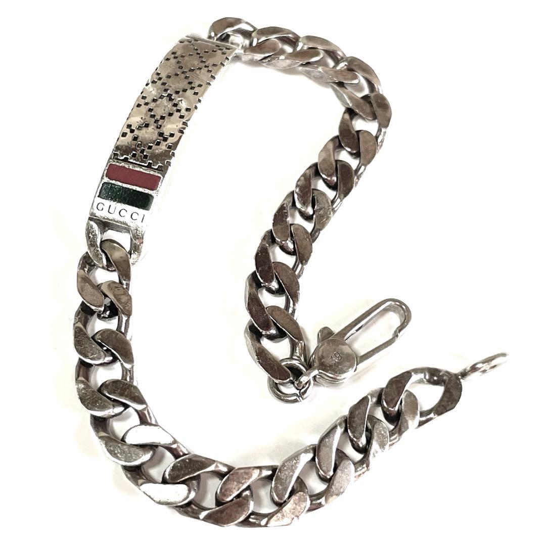 『GUCCI』　グッチ シルバー ディアマンティッシマ　ブレスレット19