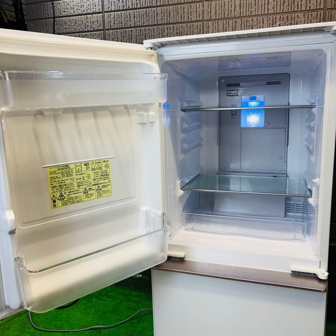 SHARP 137L 冷蔵庫 おしゃれ ガラス面 一人暮らし【地域限定配送無料】