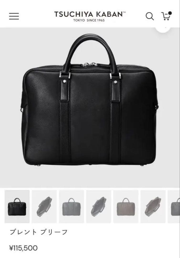 土屋鞄 ブレント ブリーフ ブラック