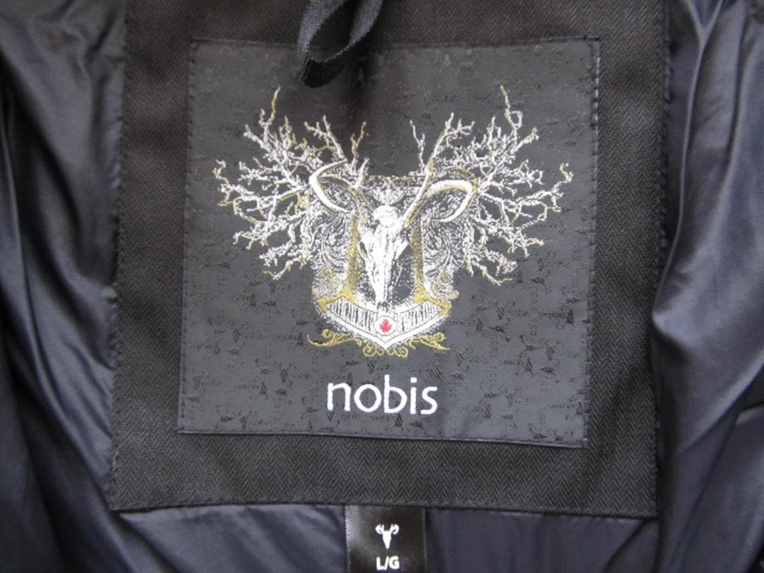 （*）様 Nobis ノビス レディース ダウンコート L ブラック/▲BJX