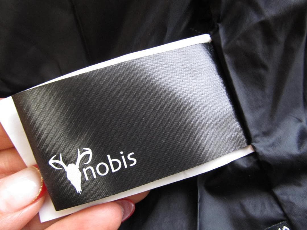 （*）様 Nobis ノビス レディース ダウンコート L ブラック/▲BJX