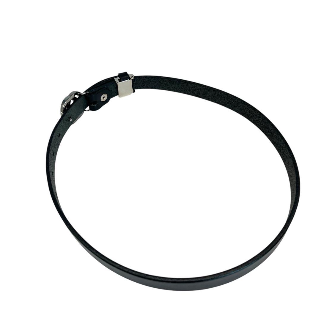 グッチ ベルト インターロッキング ロゴ ビジネス レザー ブラック レディース