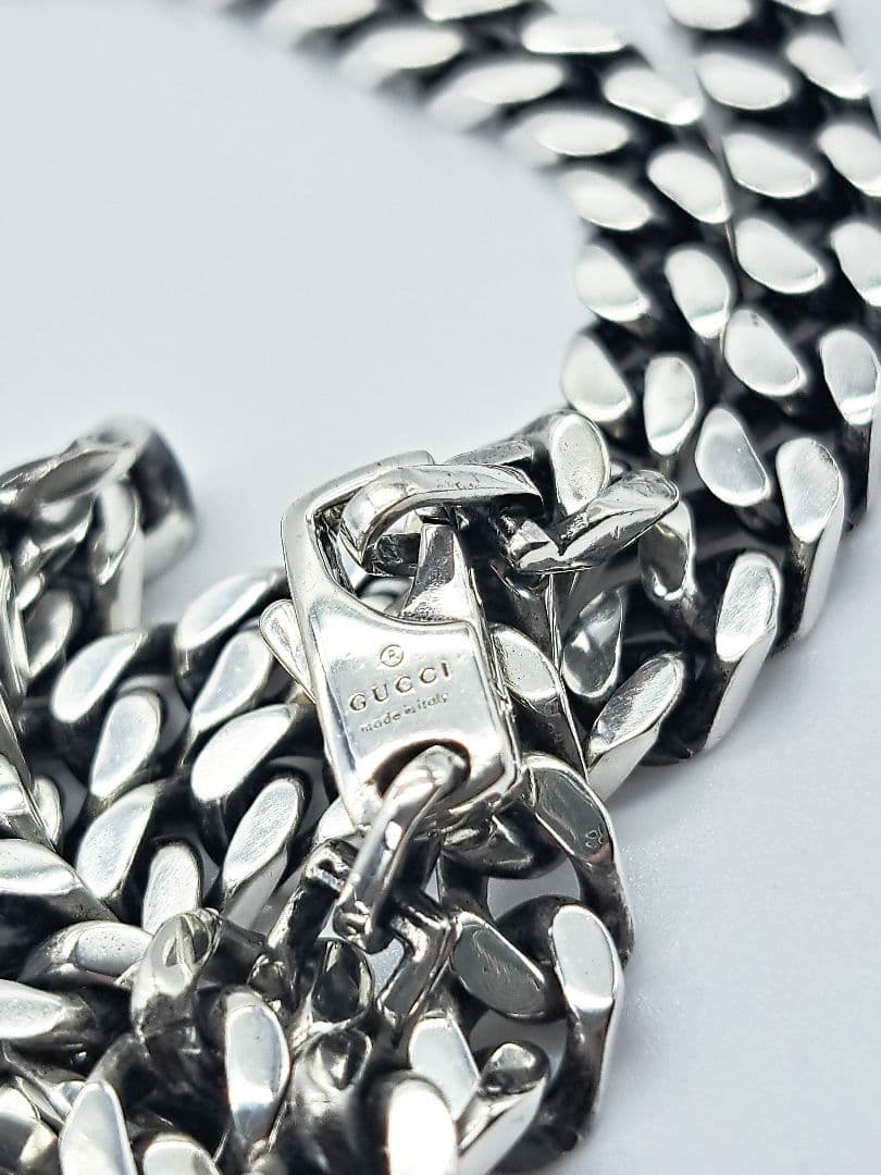 GUCCI GG インターロッキング 太目 喜平 キヘイ チェーン