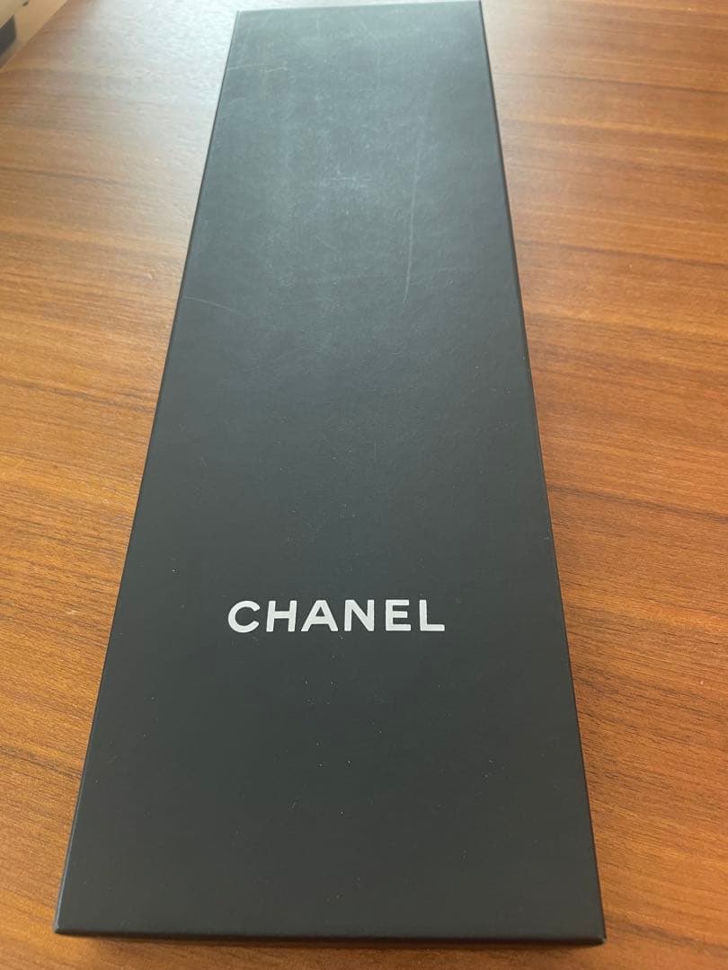 未使用級 CHANEL シャネル シュシュ リボン カメリア オフホワイト