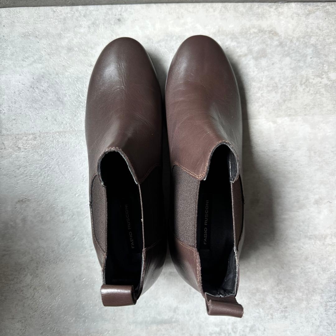 新品！FABIO RUSCONI ファビオルスコーニ　サイドゴア　ショートブーツ