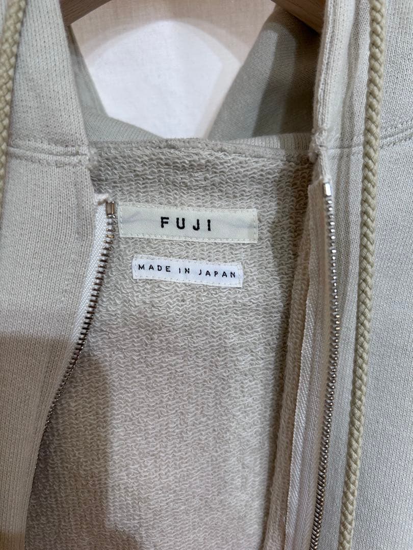 新品 定価3万 FUJI 日本製 コットンZIPフーディー size5