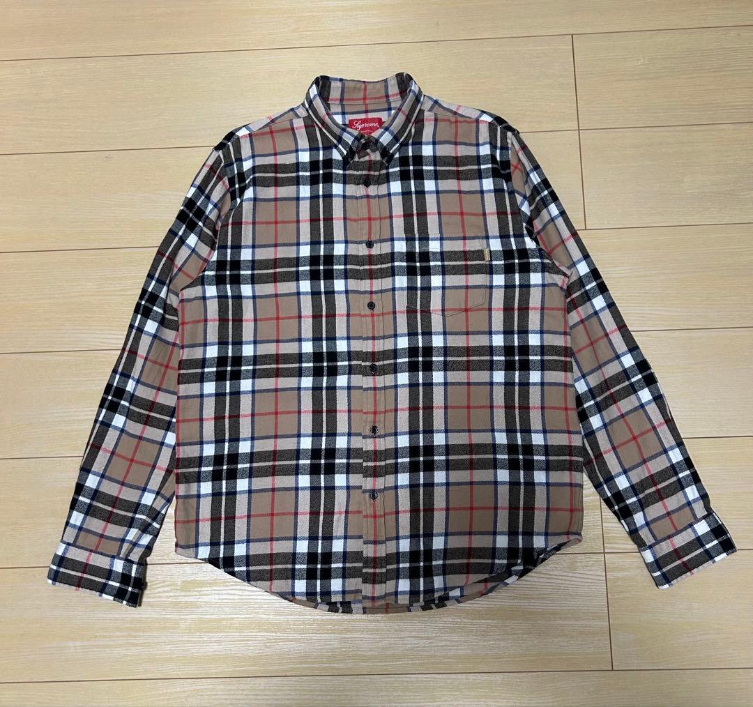 K*I様 SUPREME 18fw Flannel Shirt Burberry