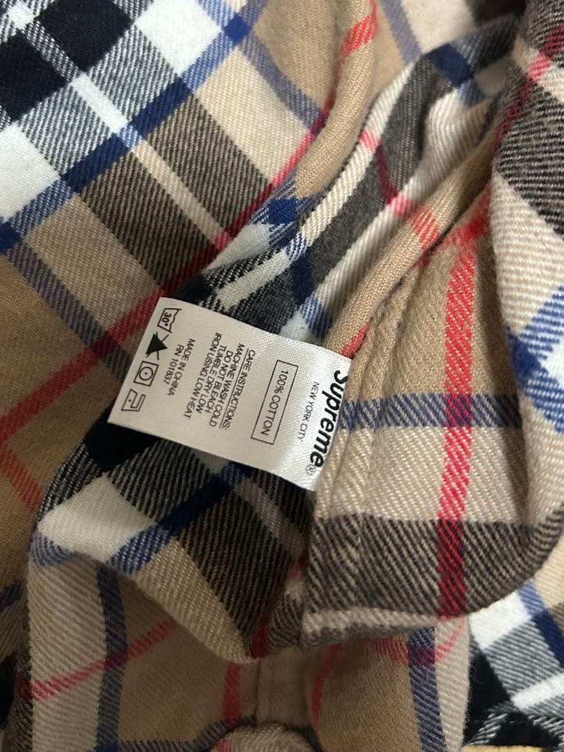 K*I様 SUPREME 18fw Flannel Shirt Burberry