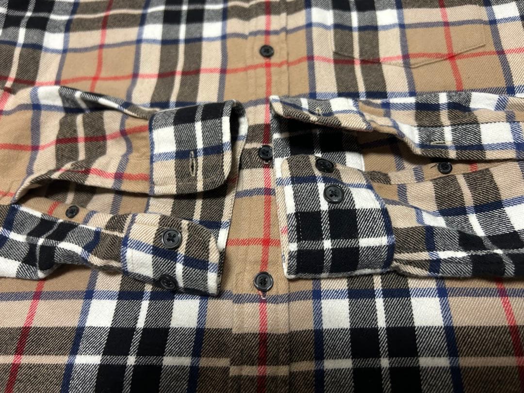 K*I様 SUPREME 18fw Flannel Shirt Burberry