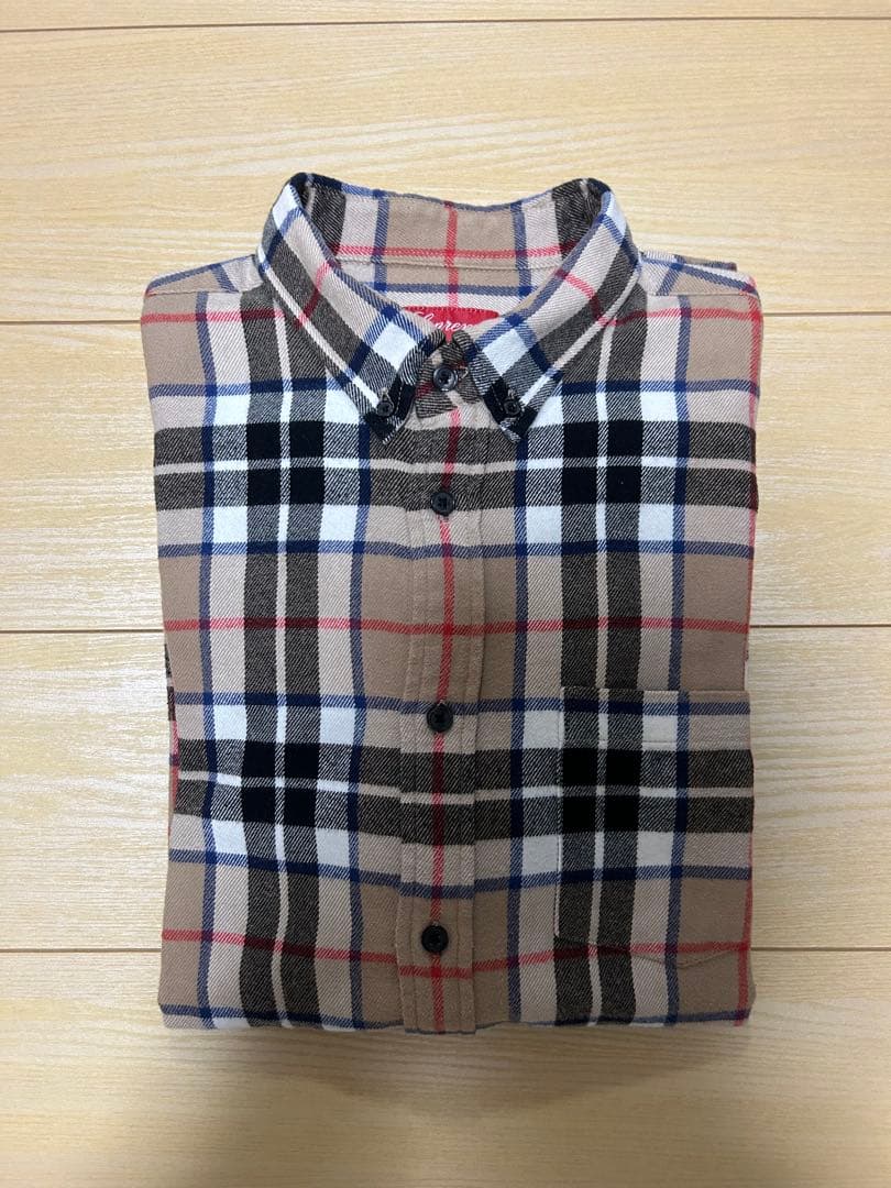 K*I様 SUPREME 18fw Flannel Shirt Burberry