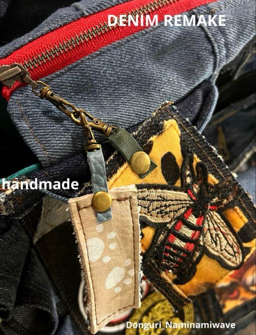 ゆぴさま❤️pagesになります。デニムリメイク❤️フリル付トート＆クラッチ２点
