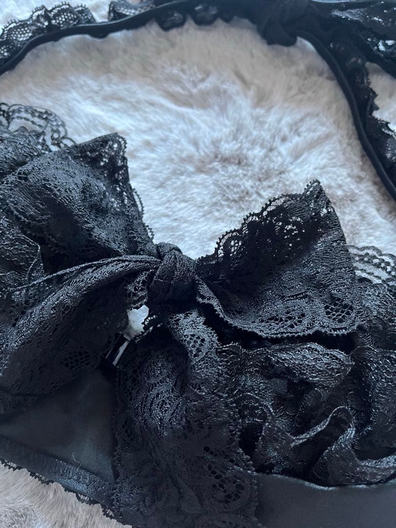 ❤︎MARS リボン　見せブラ　チューブトップ　黒❤︎