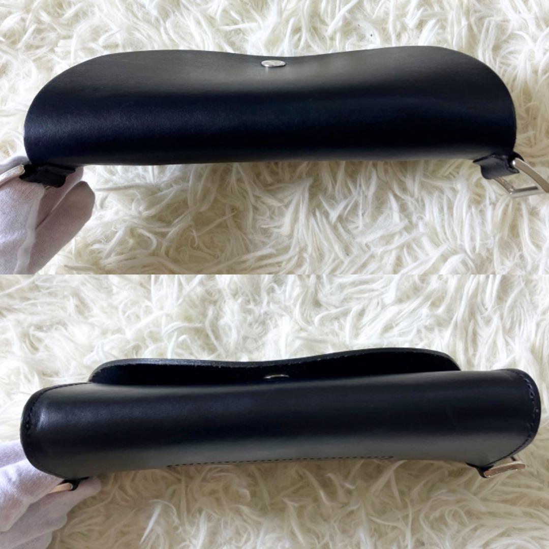 【希少型】COS レザー ベルトバッグ ブラック