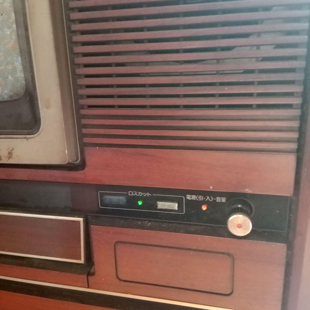 木目調 ブラウン管テレビ 大型