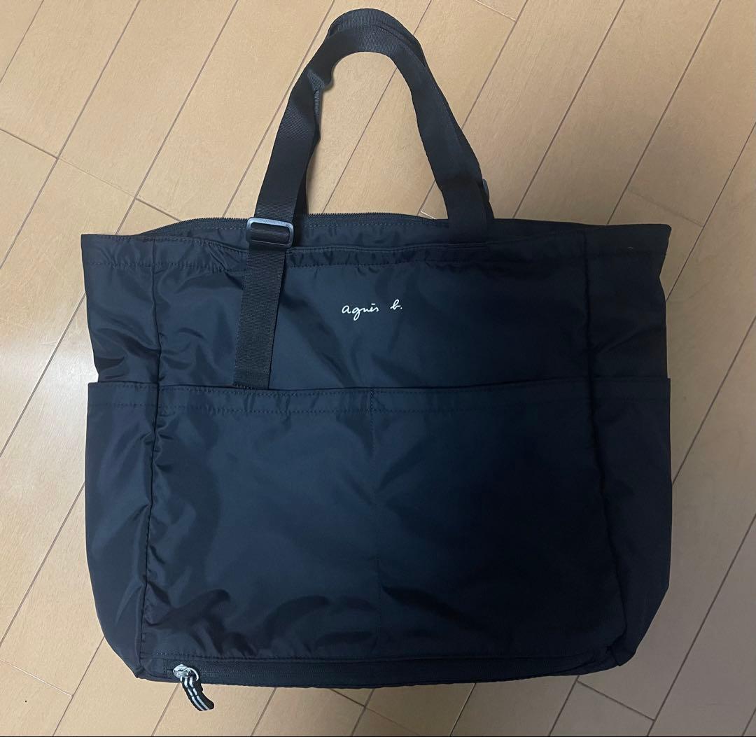agnès b. ロゴ ペアレンツバッグ マザーズバッグ