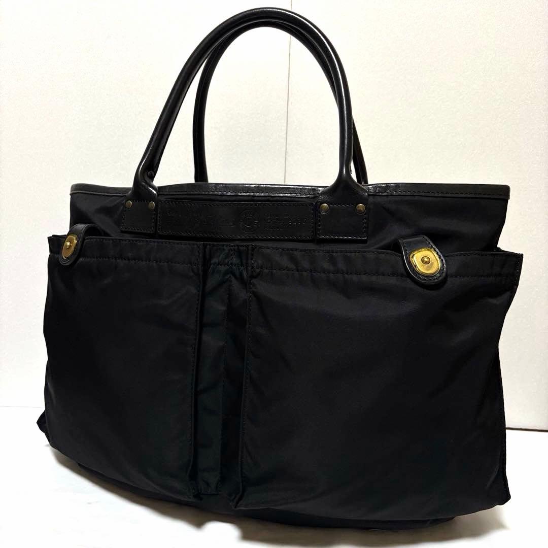 超美品✨フェリージ トートバッグ ヘルメットバッグ A4可 9236 大容量 黒