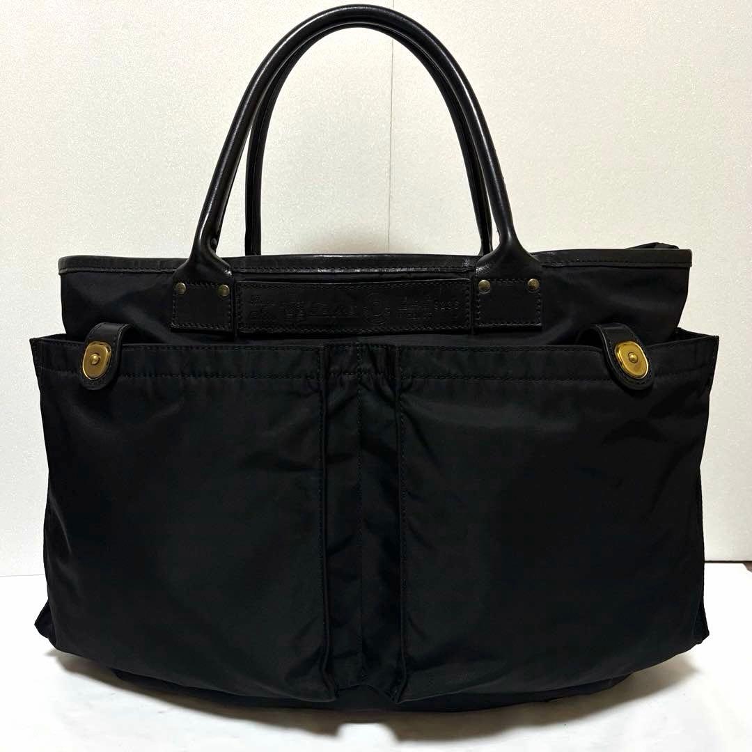 超美品✨フェリージ トートバッグ ヘルメットバッグ A4可 9236 大容量 黒