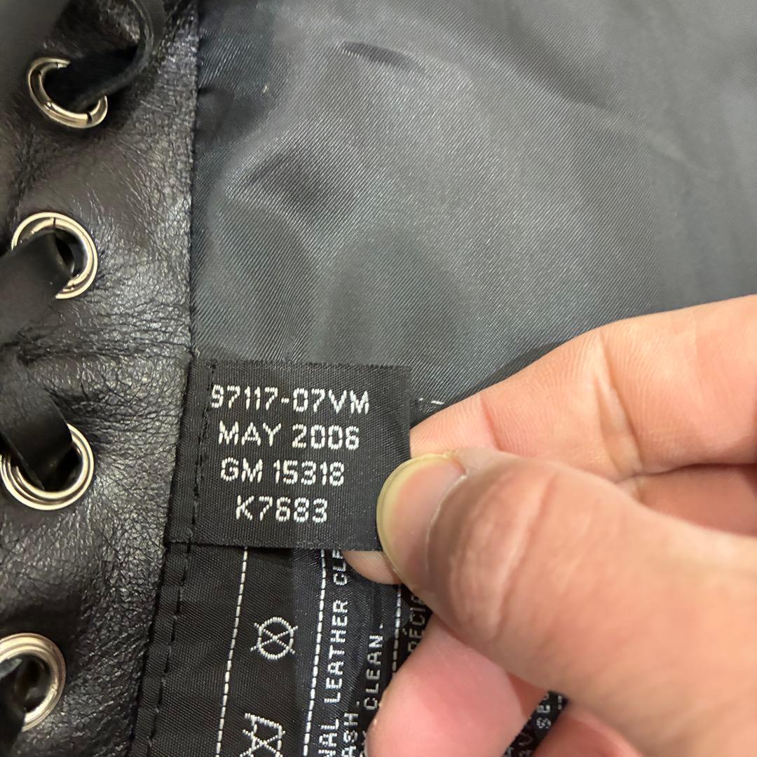 【名作】Harley-Davidson　レザージャケット　レザーベスト　黒刺繍