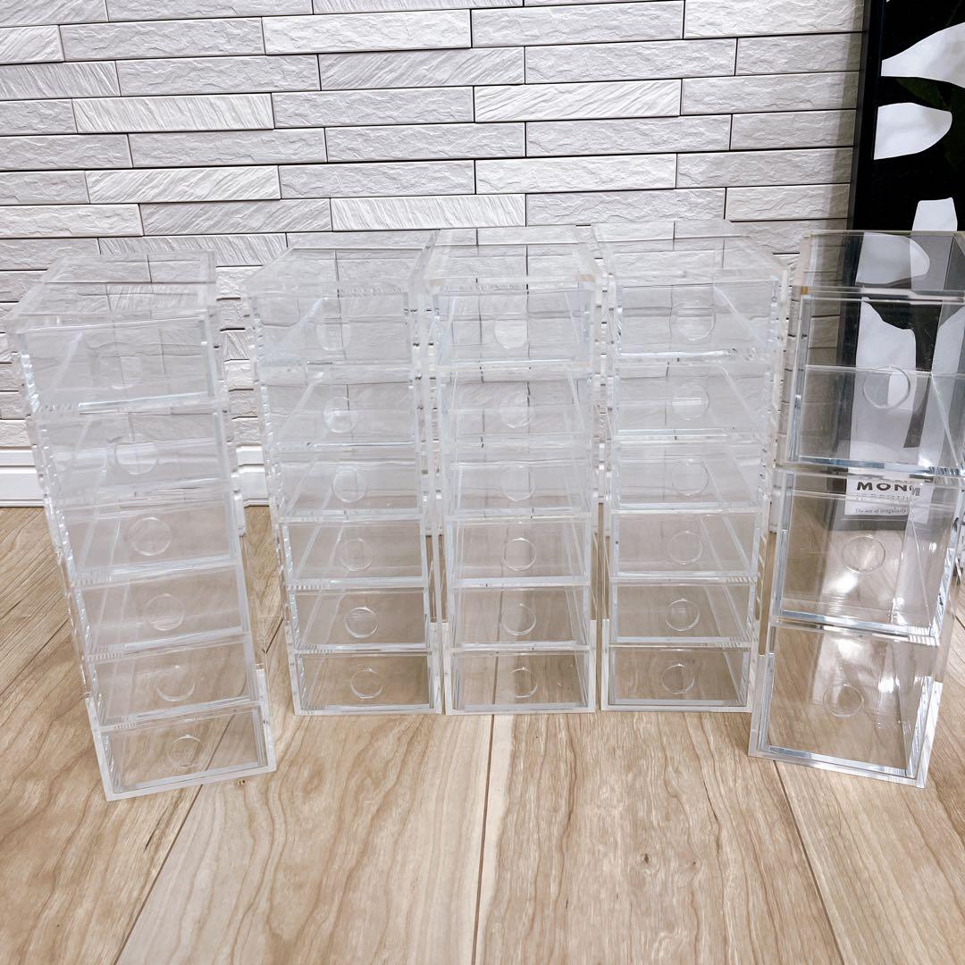 無印良品　アクリル小物収納　3段　6段