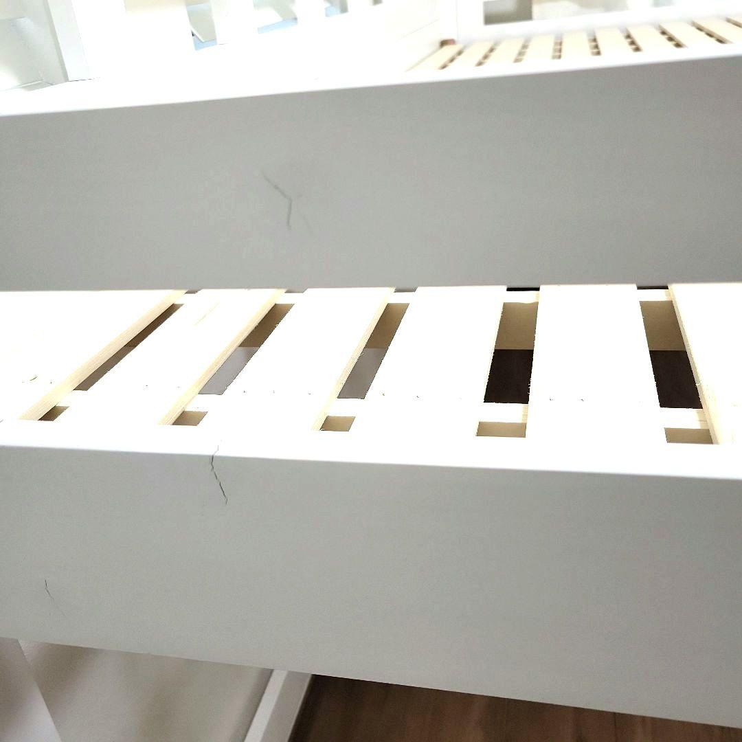 ☆美品☆送料込☆ロフトベッド　ハイベッド　　ロータイプ　棚付　木製　匿名配送