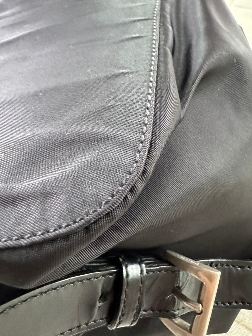 美品✨PRADAプラダ　バックパック　サフィアーノ　ナイロン　リュック　ブラック