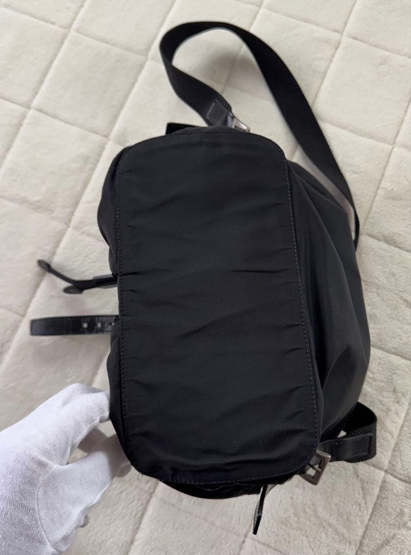 美品✨PRADAプラダ　バックパック　サフィアーノ　ナイロン　リュック　ブラック