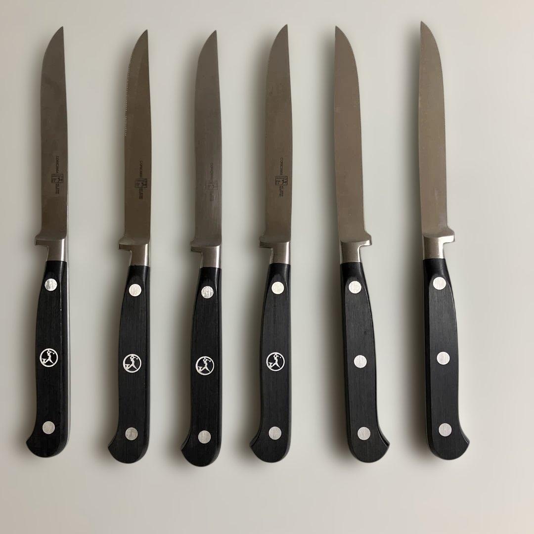 イタリア　ALEXANDER(=CORICAMA)のステーキナイフ6本　ケース付