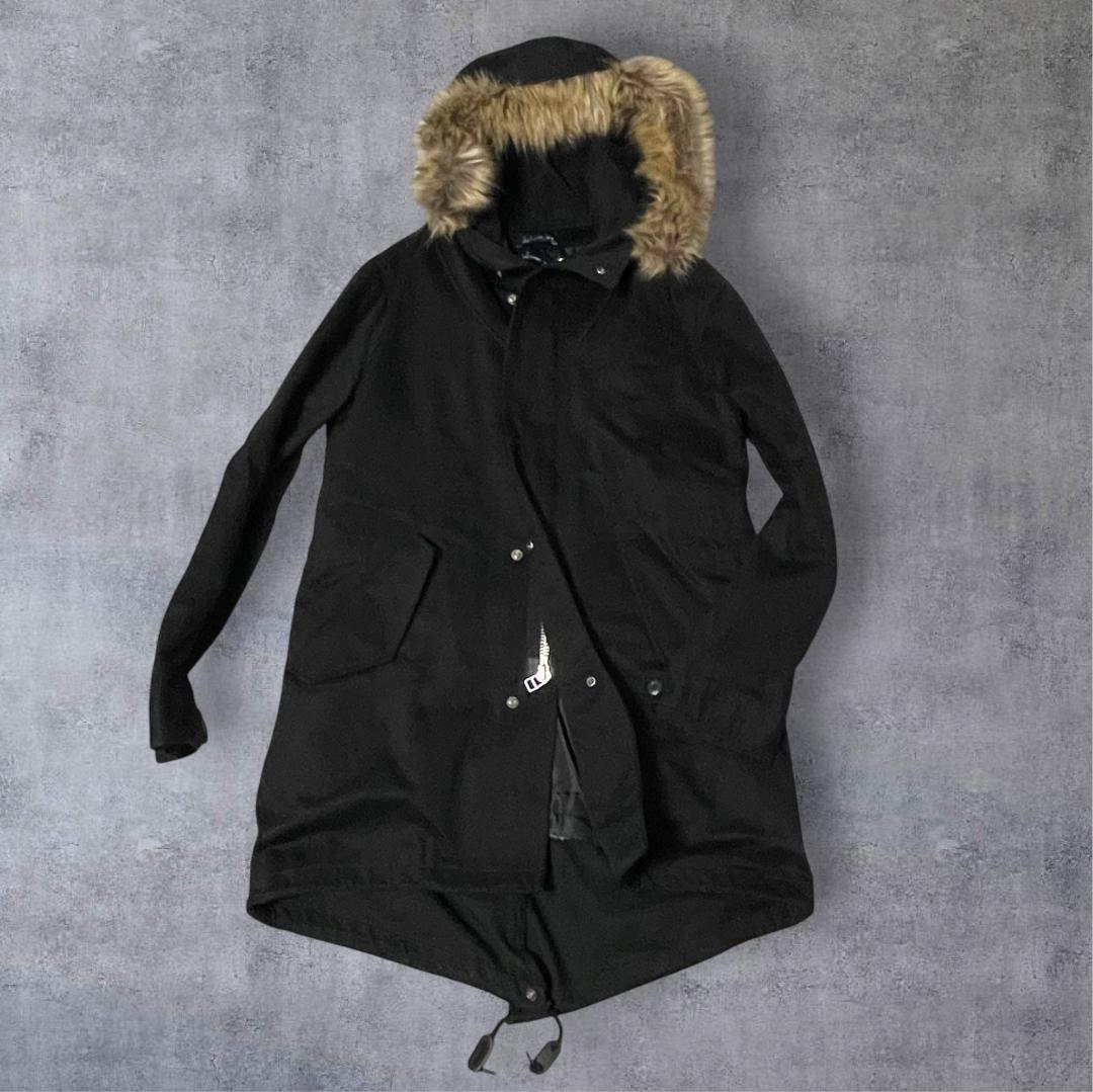 FRED PERRY フレッドペリー モッズコート ライナー付 ブラック S