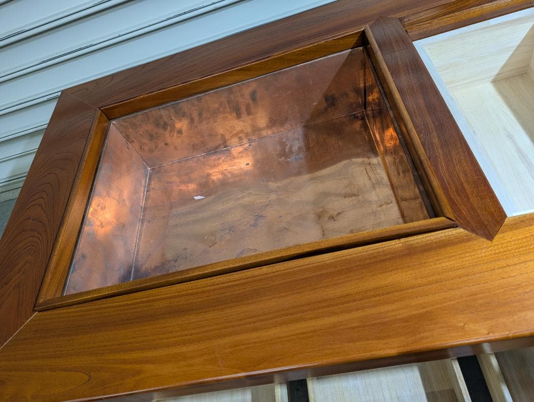 【未使用美品】　総欅(ケヤキ)材　重厚な囲炉裏テーブル