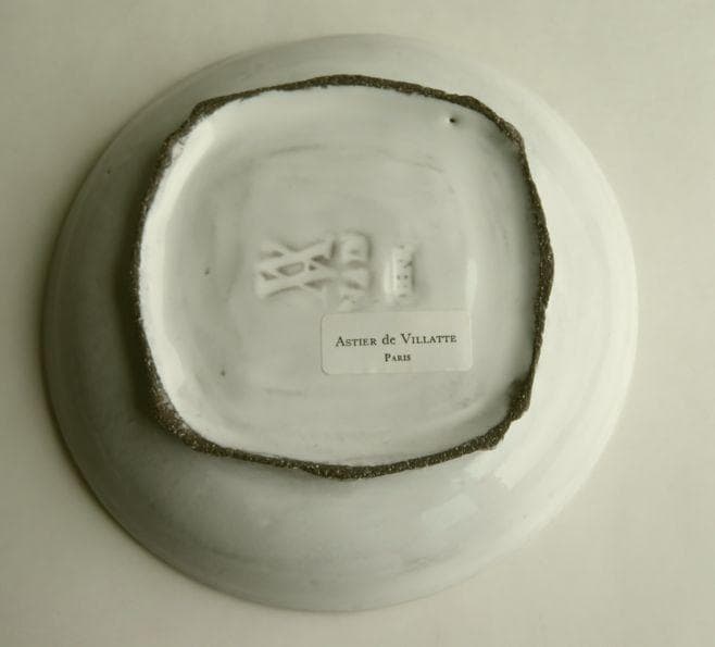262■Astier de Villatte▲アスティエ・ド・ヴィラット陶器皿▼
