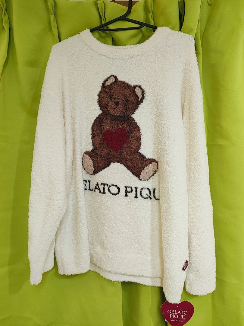 【新品未使用】ジェラピケ バレンタイン限定 くまパジャマ 上下セット