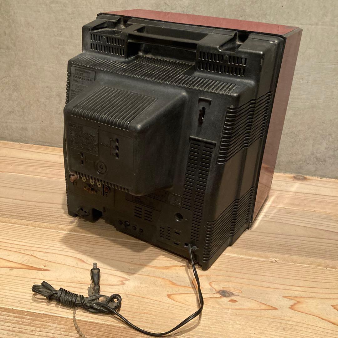 昭和レトロ　赤テレビ　4台　ビクター　シャープ　ナショナル　ソニー　ジャンク