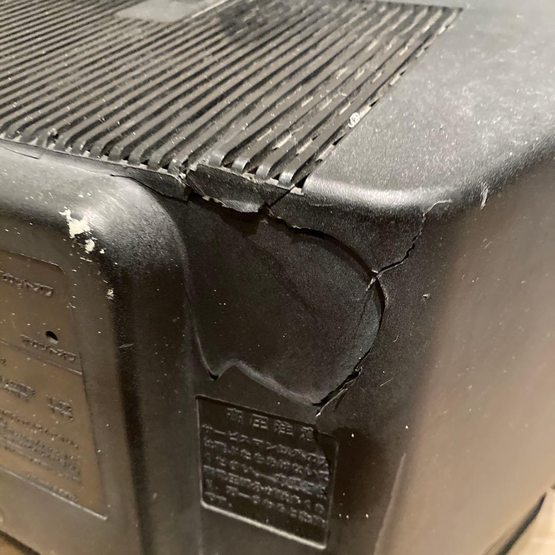 昭和レトロ　赤テレビ　4台　ビクター　シャープ　ナショナル　ソニー　ジャンク