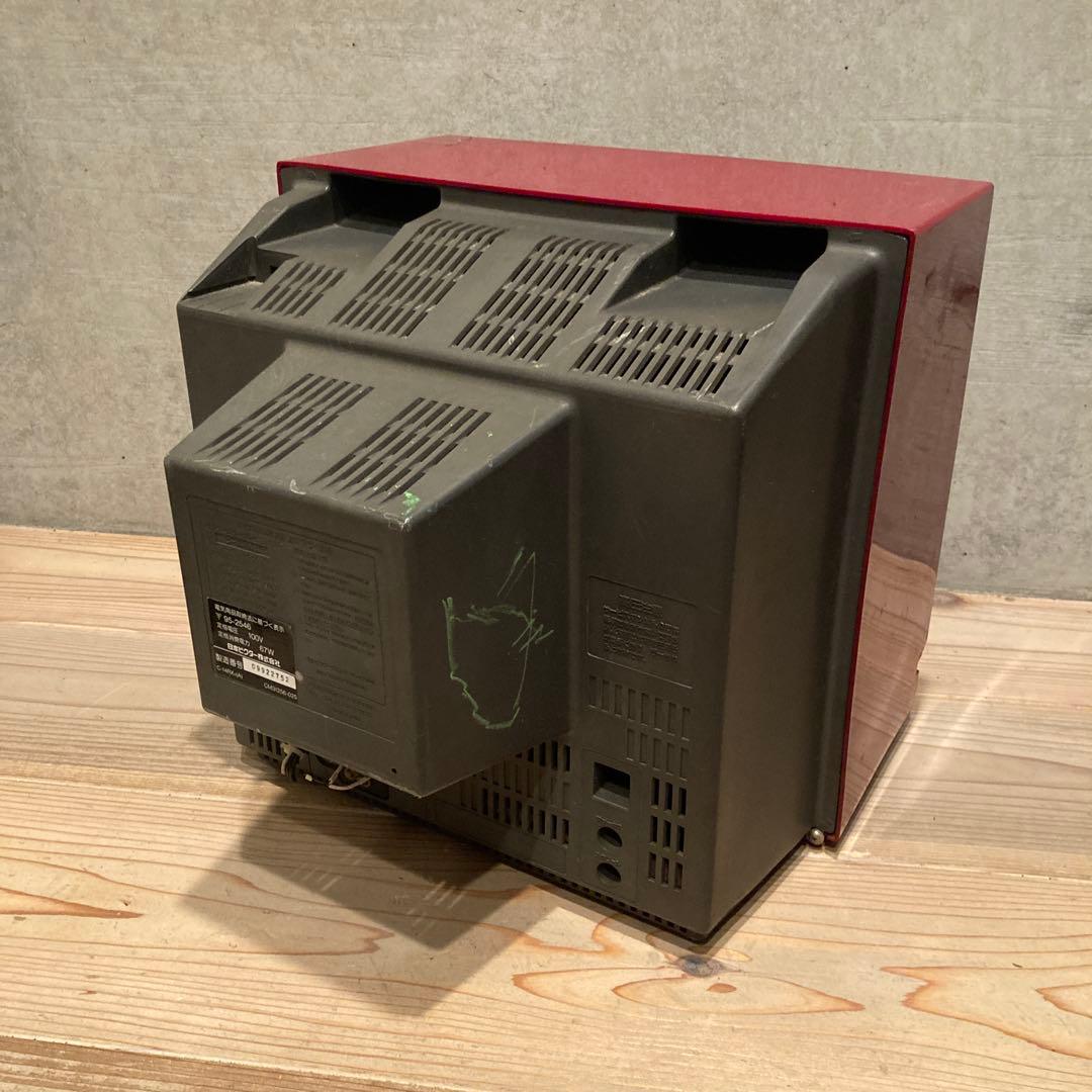 昭和レトロ　赤テレビ　4台　ビクター　シャープ　ナショナル　ソニー　ジャンク