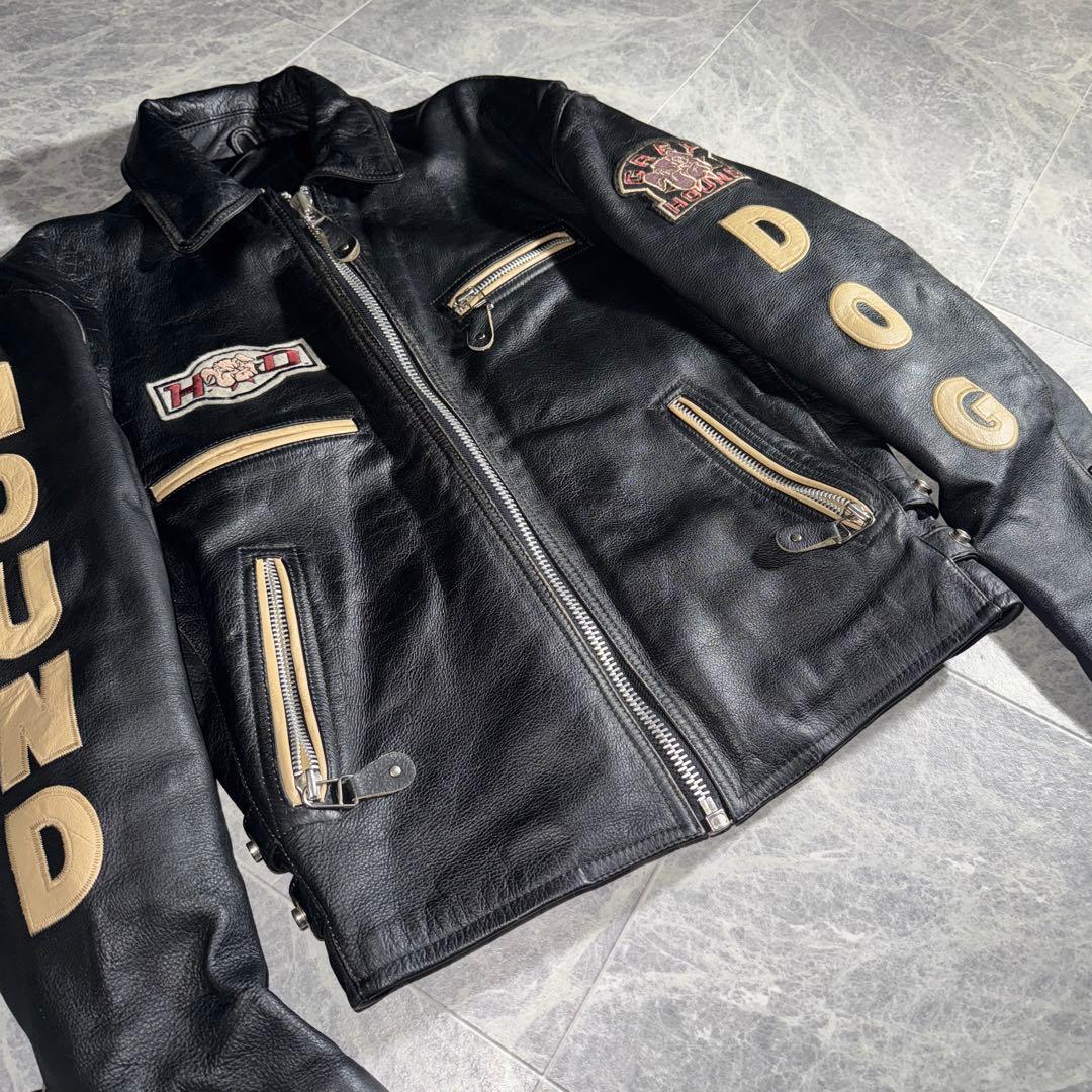 HOUND DOG ハウンドドッグ Leather Rider Jacket