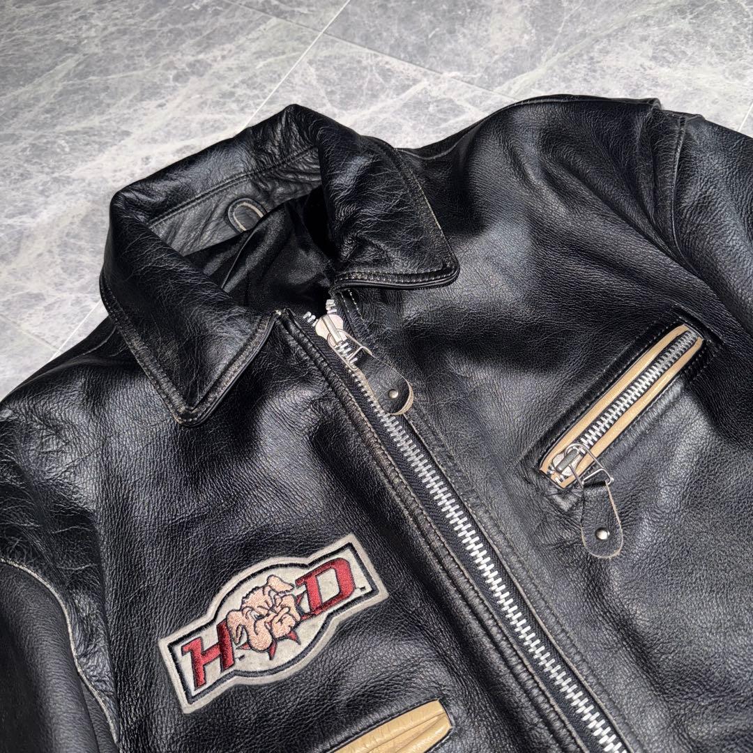 HOUND DOG ハウンドドッグ Leather Rider Jacket