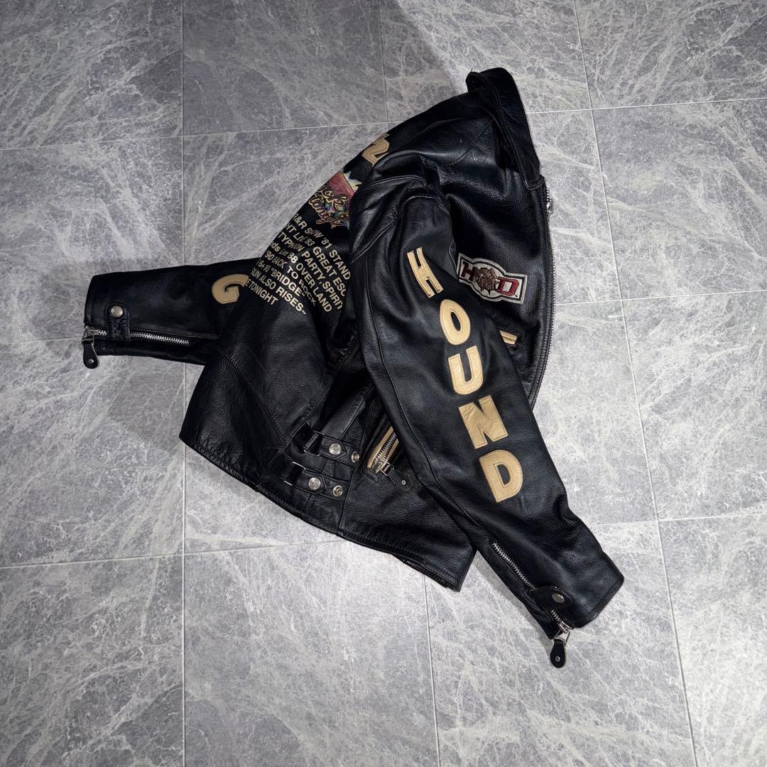 HOUND DOG ハウンドドッグ Leather Rider Jacket