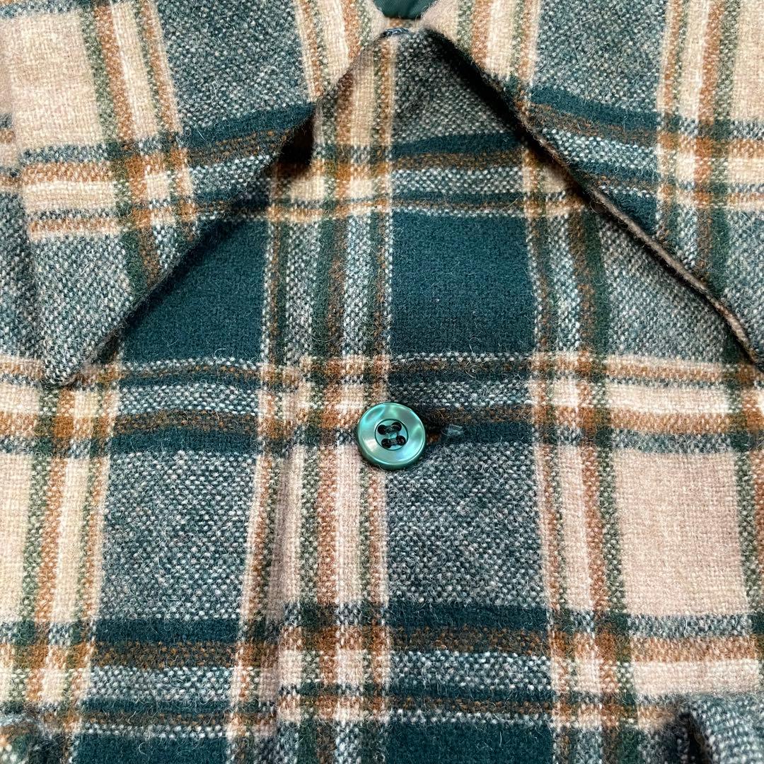 70s PENDLETON USA製　100%バージンウールネルシャツ