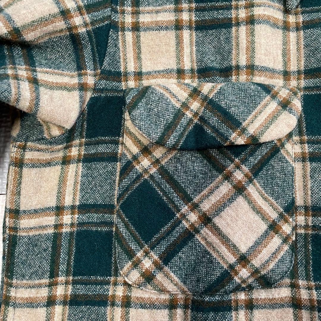 70s PENDLETON USA製　100%バージンウールネルシャツ