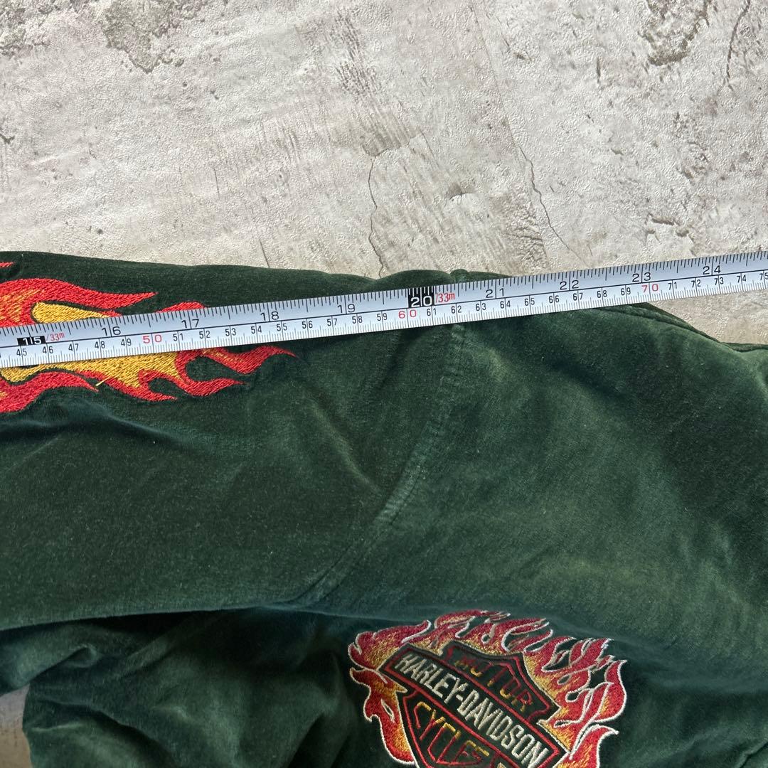 Harley-Davidson ベルベット ベロア　スカジャン グリーンM