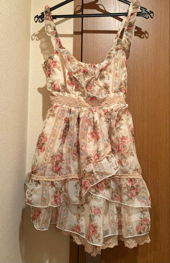 リズリサ　花柄　オールインワン　ロンパース　平成　希少