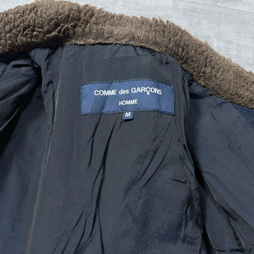 comme des garcons homme デッキジャケット ボア ネイビー