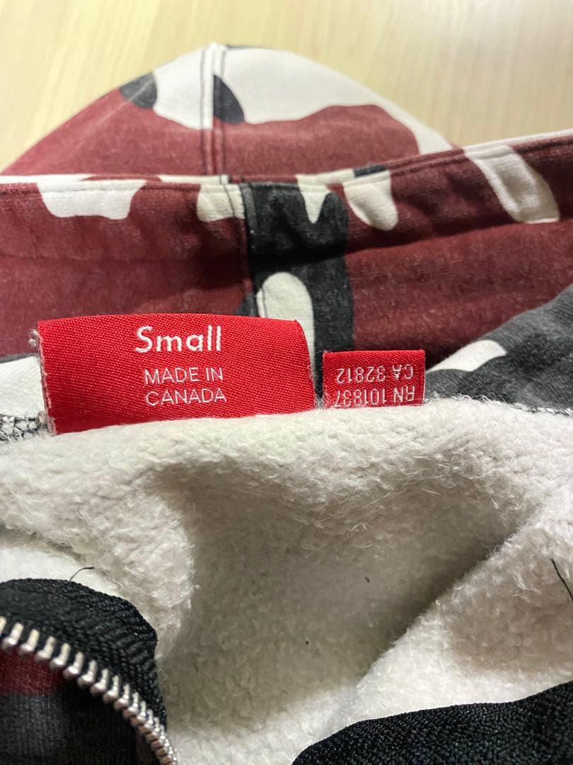 supreme 13aw カモフラ　ジップパーカー