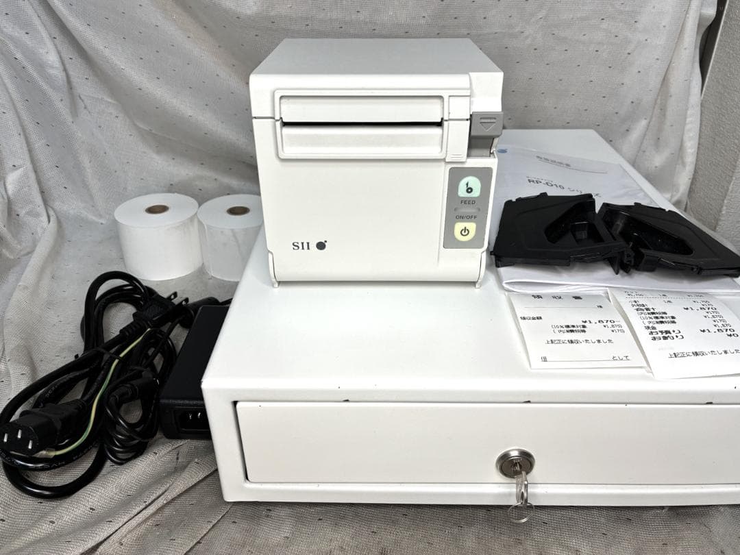 美品■SII　セイコー　サーマルプリンター＆ドロアー■RP-D10　エアレジ対応