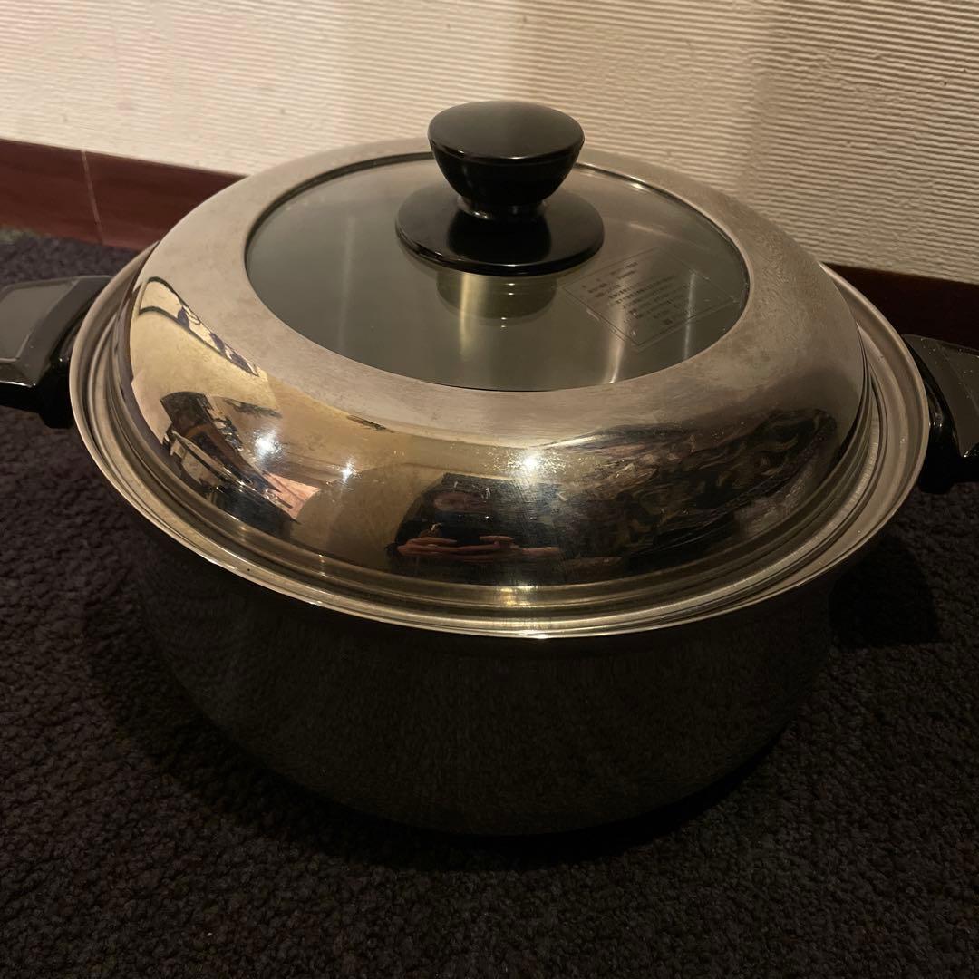  Queen その他　ステンレススチール 両手鍋 2点セット